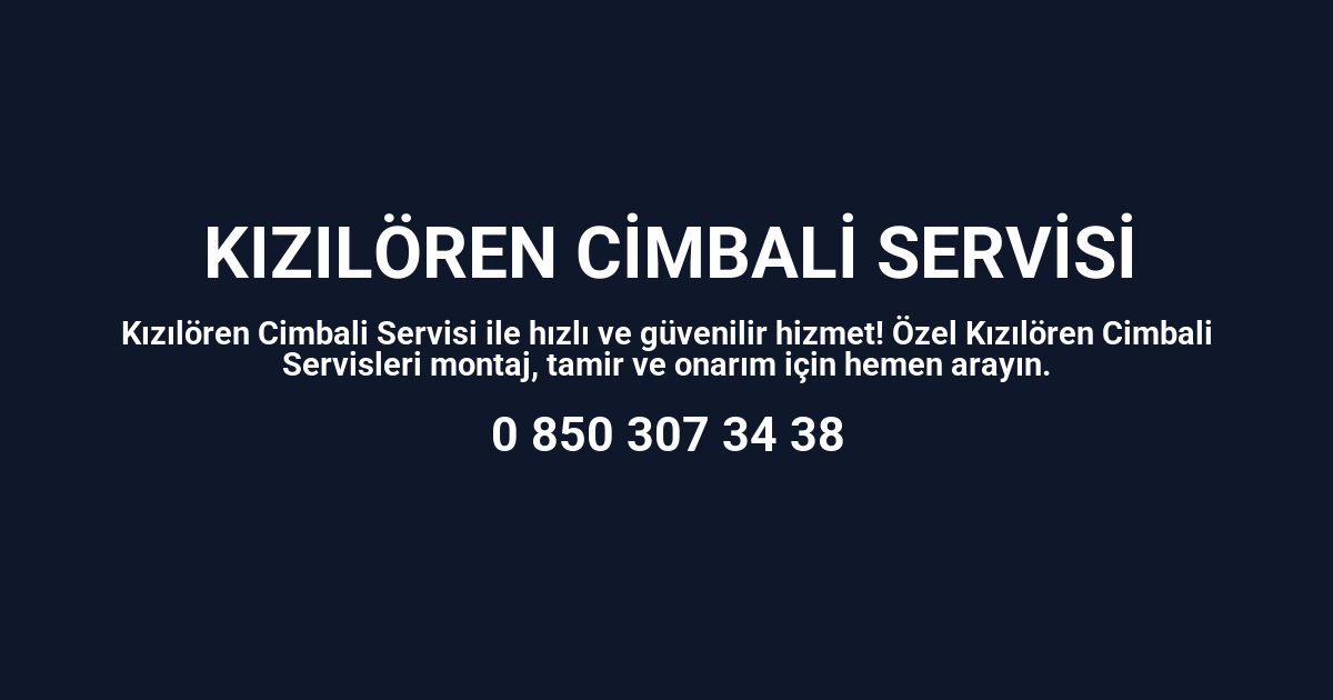 Kızılören Cimbali Servisi